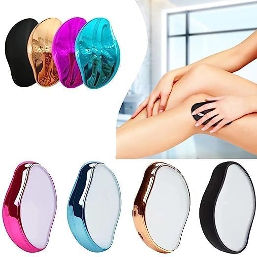 HETYASH Crystal Hair Eraser for Women & Men | Painless Hair Removal & Exfoliation Tool | Reusable Washable Crystal Epilator for Arms, Legs, Back & Body | Smooth Skin Without Shaving (Multicolor) (1) - Image 5