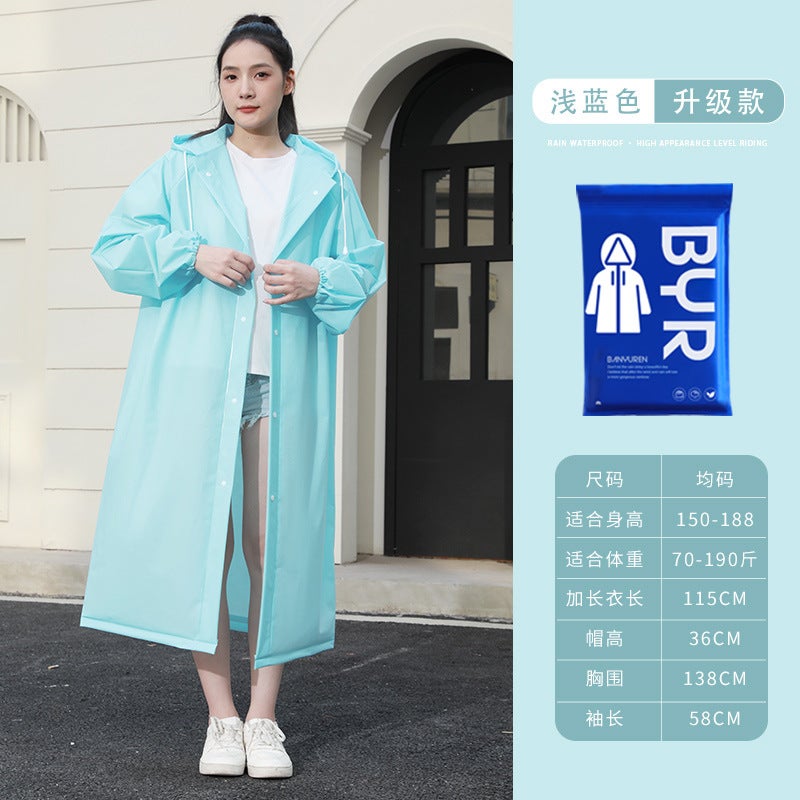 Disposable Raincoat Single Long Full-Body Anti-Rainstorm Men'S Adult Outer Wear Travel Portable Thickened Children'S Poncho - Image 1