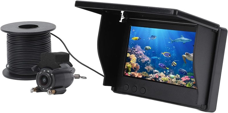 Goshyda Underwater Fishing Camera, Portable 1080P HD Fish Finder Camera with 4.3in Screen, 220° Wide Angle, Visible Fish Finder for Ice Lake Sea Boat Kayak Fishing - Image 1