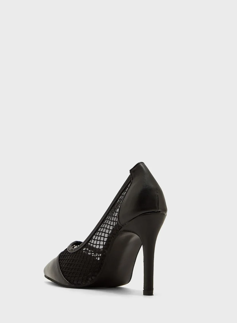 Ginger Net Style Pointed Pump