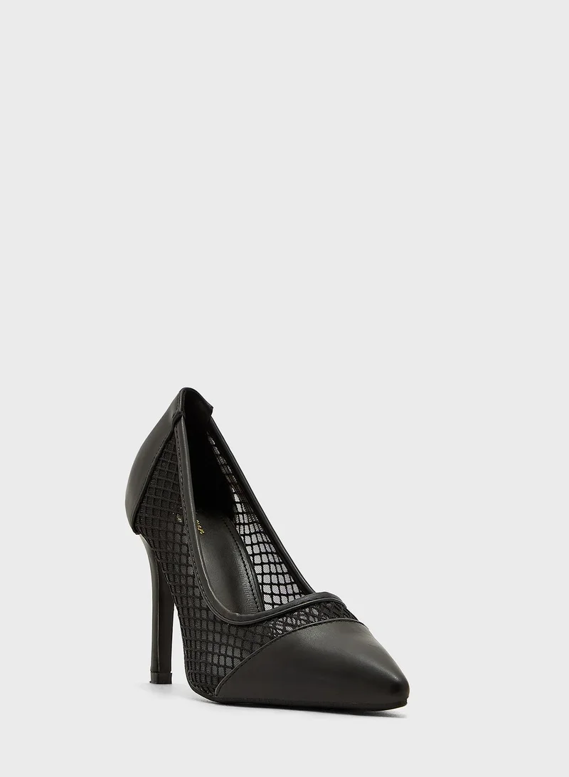 Ginger Net Style Pointed Pump
