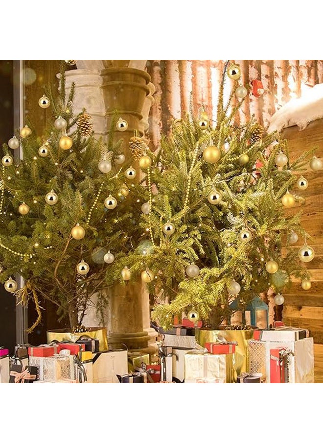 Christmas Baubles Ornaments 24Pcs, Shatterproof Commercial