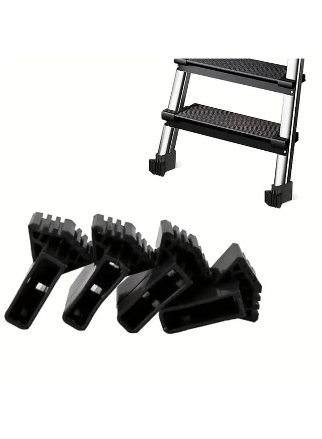 4pcs Black Ladder Feet Covers Anti Slip Rubber Replacement Pads For Enhanced Stability - Image 3