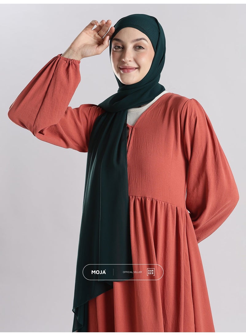 Moja Premium Georgette Hijab Castaleton Green - Image 5