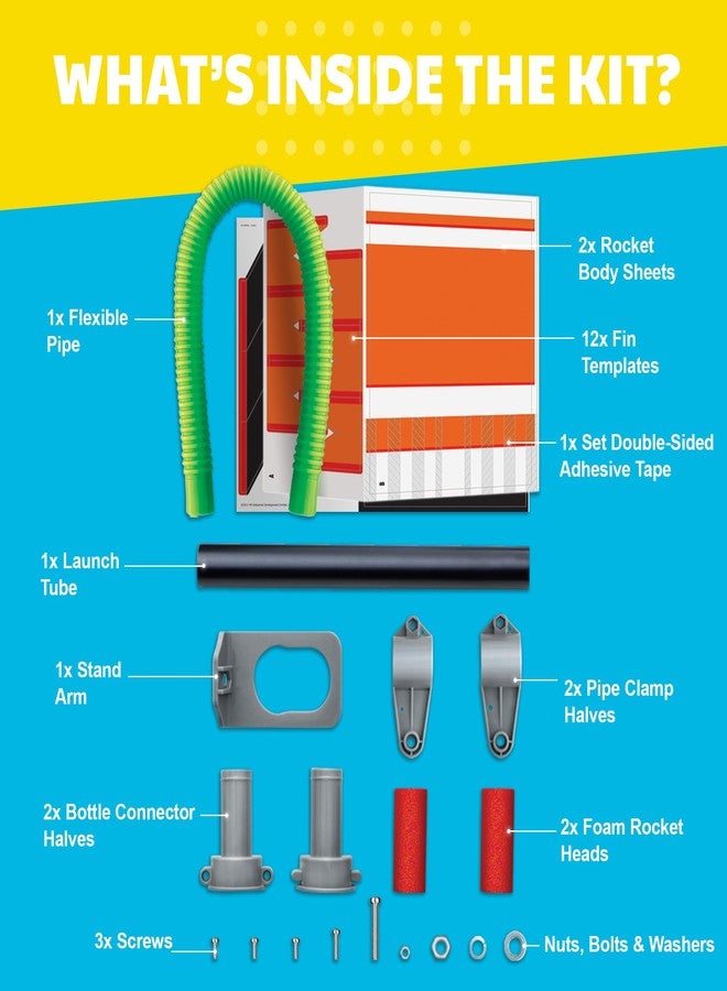 4m Green Science - Green Rocket - STEM Rocket Launcher for Kids - Build & Launch a Recycled Rocket with Air Pressure - Educational Toy for Young Scientists - Easy & Engaging Science Experiment - Image 5