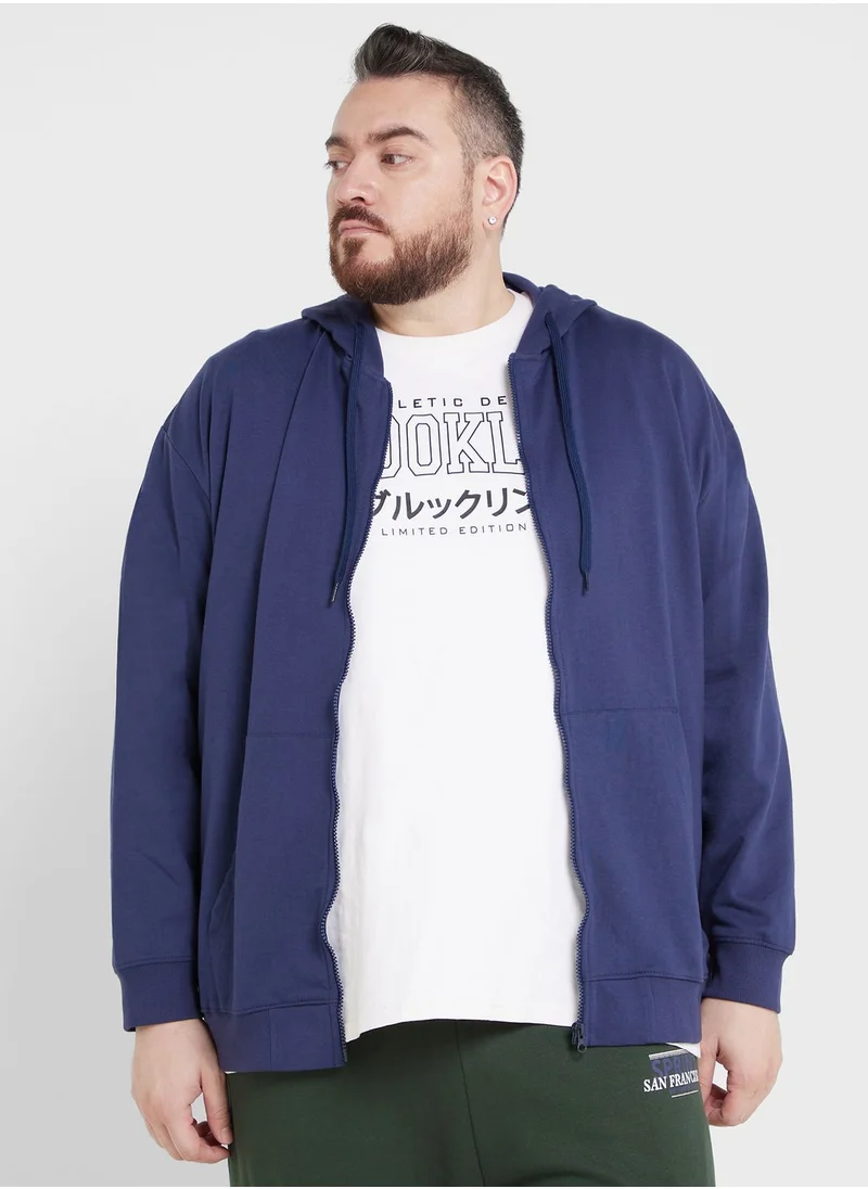 سفنتي فايف Plus Size Graphic Hoodie