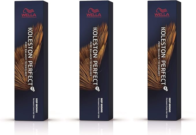 Wella Koleston Perfect Me KP Deep Browns 77 Medium Blonde Brown Pack of 3