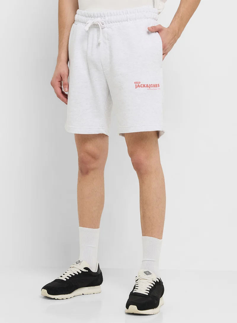 جاك اند جونز JPSTGORDON CHARGE PRINT SWEATSHORTS 2PMP