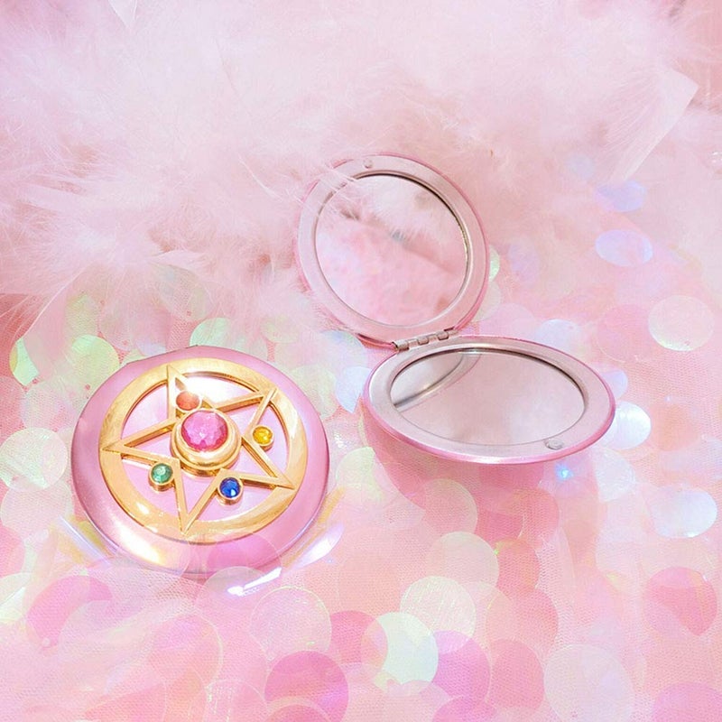 SHOWLOUE Makeup Compact Mirrors  Personal Portable Travel Handheld Foldable Double Sided Mirror - Image 5