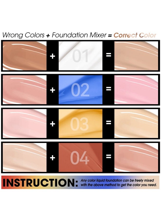 Blue Foundation Mixing Pigment For Adjusting Shade And Color Corrector, Blends Easily With Foundation, Blue Color Corrector For Adjusting Foundation From Warm To Cold (02# Blue)