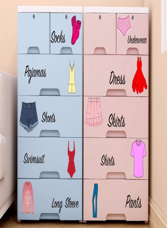 Easma Dresser Clothing Decal Girl Dresser Labels for Bedroom Decor Drawer Organizing Stickers - Image 5