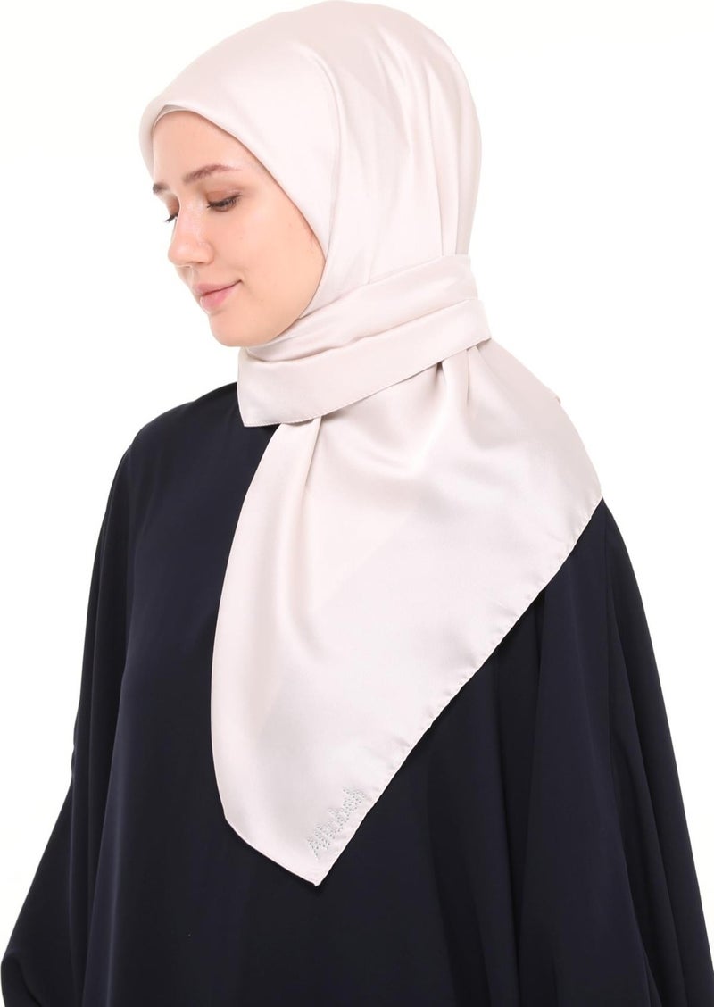 Altobeh Women's Satin Crepe Plain Shiny Evening Scarf  - Image 3