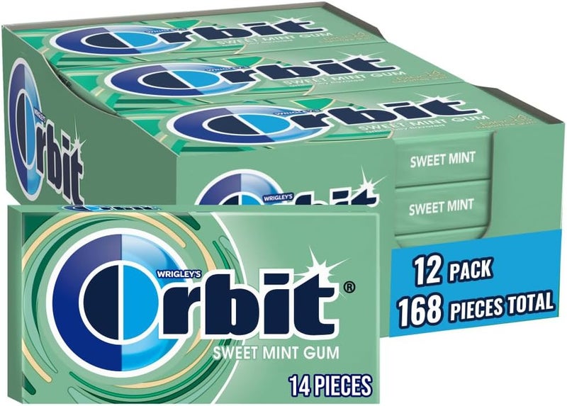 Orbit Sweet Mint Sugarfree Gum - 12 Pack - Image 1