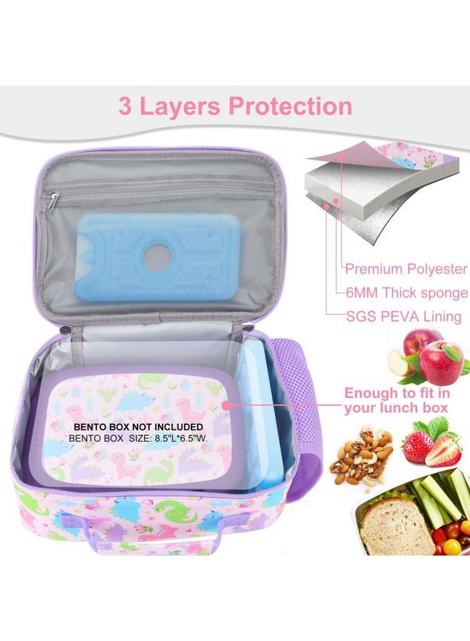 RHCPFOVR Kids Lunch Bag - Insulated Lunch Box for Boys Girls,Washable Lunch Bag and Reusable Toddler Leak-proof Lunchbox for School and Daycare - Image 3