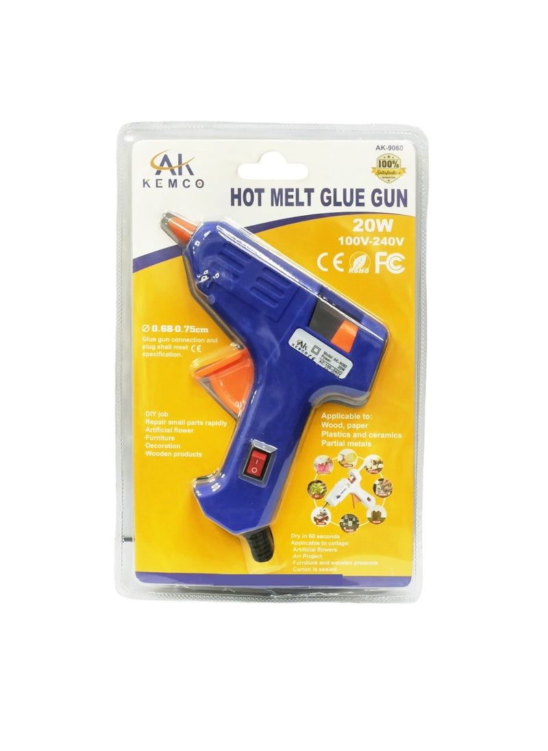 AK KEMCO Kemco Glue Gun Small for DIY Repairs and Decorations 20 Watt  - Image 1