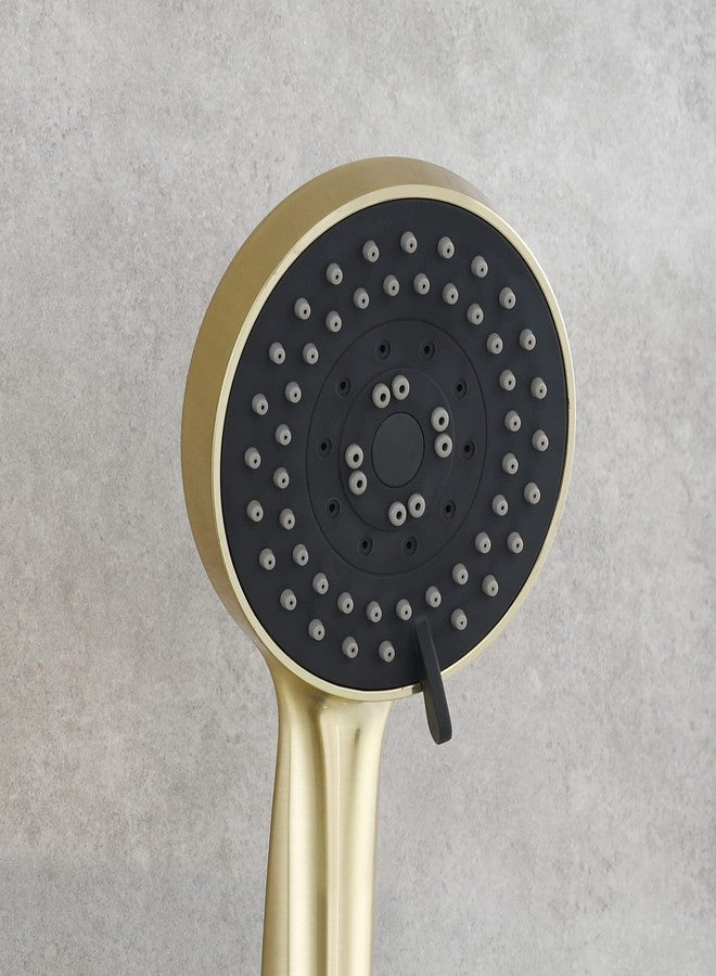 Tecmolog Brushed Gold Handheld Shower Head ABS Plastic 5 Functions Shower Head with Hose and Bracket, BS144J2F - Image 4