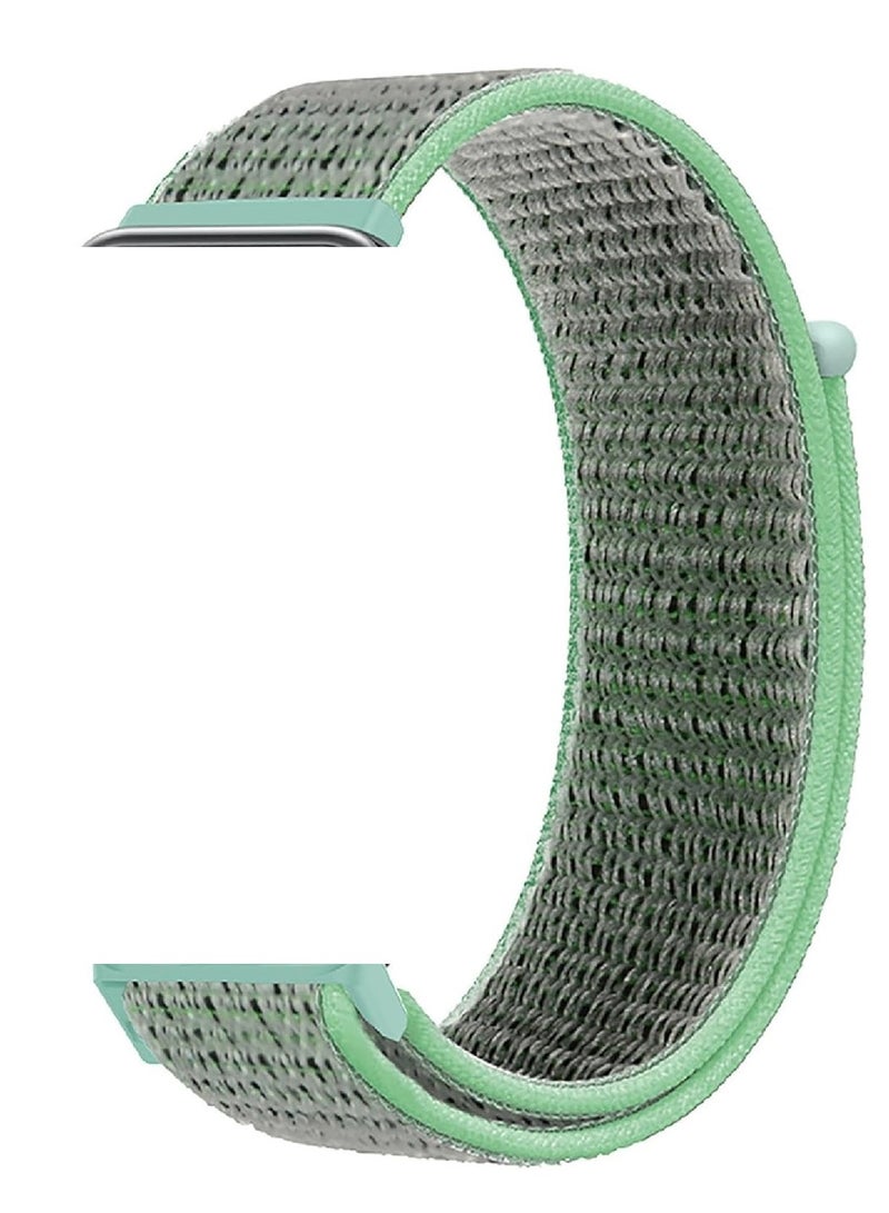 حزام ساعة من النايلون لفرقة هواوى باند 9/8  سوار ساعة رياضية بديل قابل للتعديل متوافق مع حزام النايلون الرياضي  للنساء والرجال- اخضر فلتح - Image 2