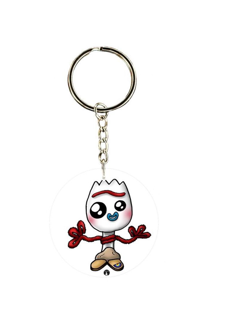 Double Sided Cartoon Printed Keychain