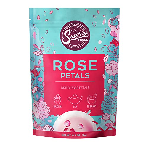 Suncore Foods Dried Rose Petals Bloom CaffeineFree Tea GlutenFree NonGMO 03oz 1 Pack - Image 1