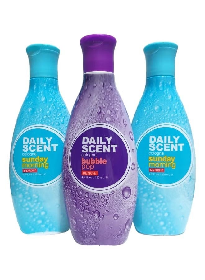 بينش مجموعة كولونيا برائحة يومية مكونة من 3 قطع