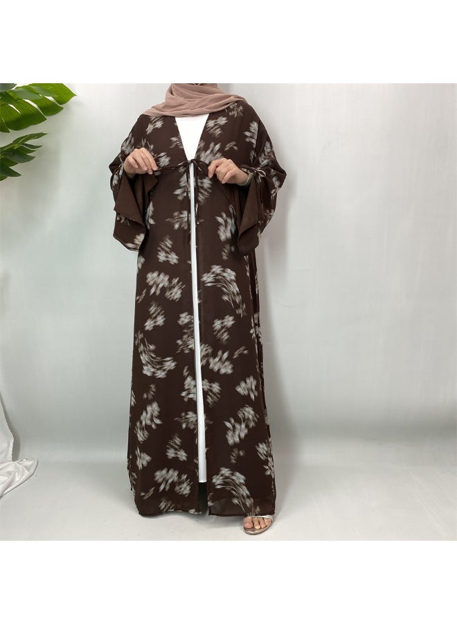 كارديجان شيفون مطبوع بطبقتين للبيع عبر الحدود 6924 - Image 5