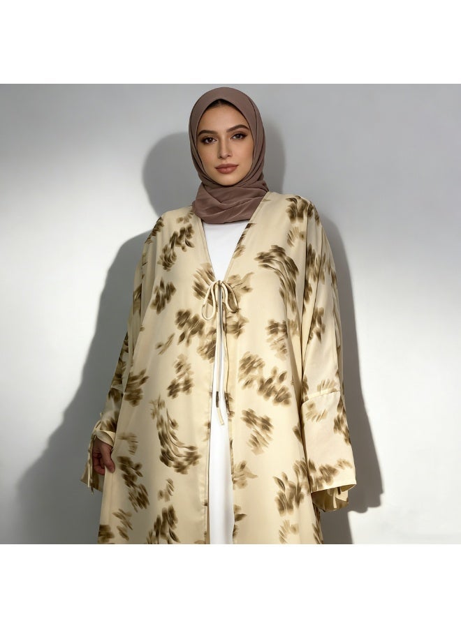 كارديجان شيفون مطبوع بطبقتين للبيع عبر الحدود 6924 - Image 1
