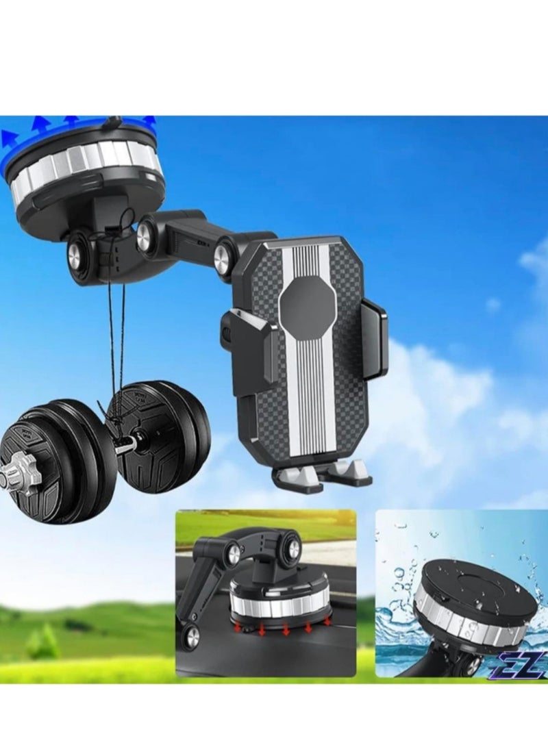 ELTRAZONE "Car Phone Holder Dashboard – Universal Suction Cup Windshield Mount, Big Joint Stand Bracket for Smartphone & GPS Navigation (1-Pack)" - Image 1