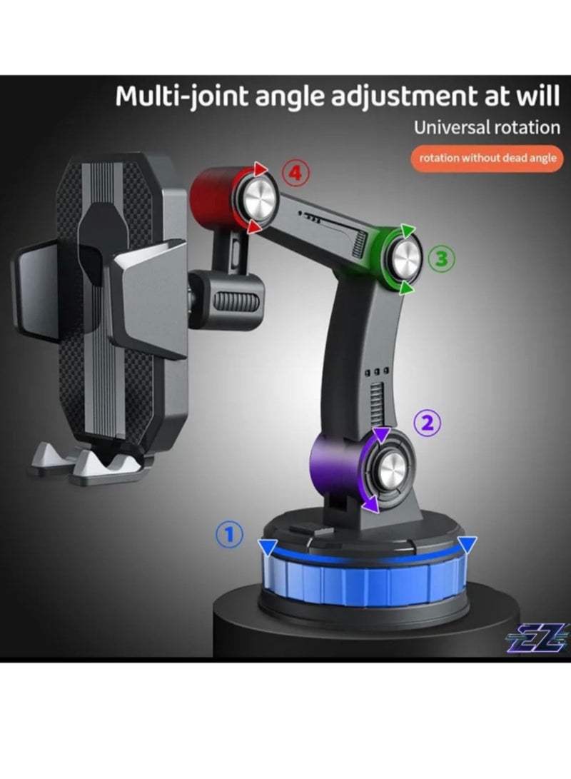 ELTRAZONE "Car Phone Holder Dashboard – Universal Suction Cup Windshield Mount, Big Joint Stand Bracket for Smartphone & GPS Navigation (1-Pack)" - Image 2