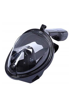 Generic Anti fog Detachable Dry Snorkeling Full Face Mask Set Scuba Diving Mask-Black  - Image 4