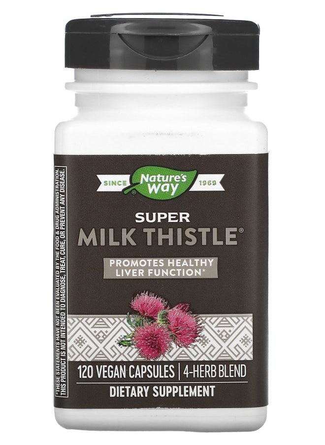Nature's Super Milk Thistle 120 Vegan Capsules 