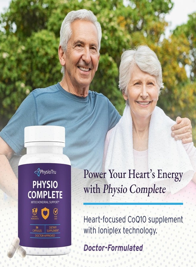 PhysioTru Physio Complete CoQ10 Supplement - Superior Nutrient Absorption, Antioxidant & Energy Support - Coenzyme Q10 Ubiquinone with Fulvic Acid, Magnesium Taurate & Reishi Extract - 1 Pack - Image 2