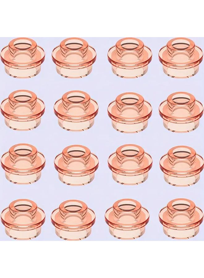 15 Pcs Transparent Orange Red Base Mini Plant Seaweed Building Blocks DIY Farm Vegetable Scenes Compatible Toys Christmas Birthday Gifts - Image 1