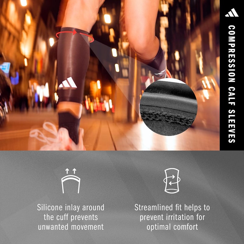 Adidas أكمام الساق من أديداس أيروريدي كومب - أسود - S/M - Image 5