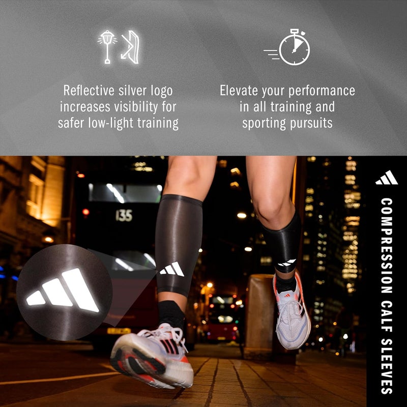 Adidas أكمام الساق من أديداس أيروريدي كومب - أسود - S/M - Image 2