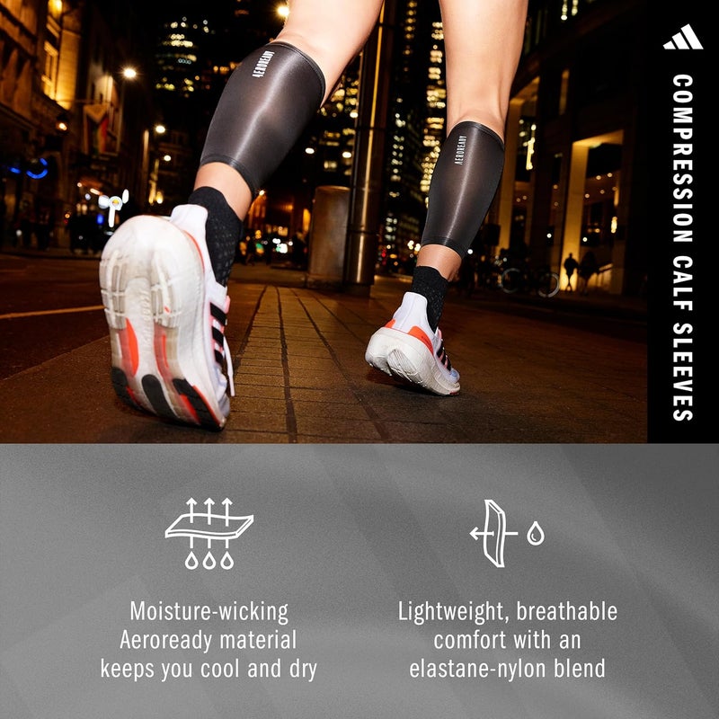 Adidas أكمام الساق من أديداس أيروريدي كومب - أسود - S/M - Image 3
