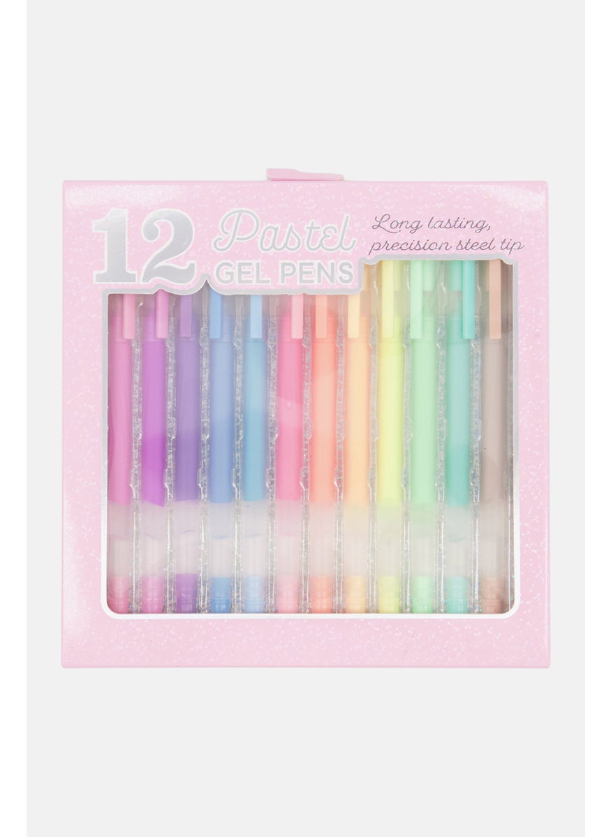 VOTUM 12 Piece Pastel Gel Pens, Pink Combo  - Image 1