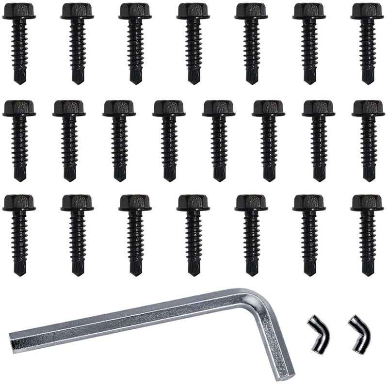 Jake Sales Black Stainless Steel Self Closing Vinyl Gate Hinges - PVC Fencing Gate Hinges w/Mount Hardware (Pair) - Image 4