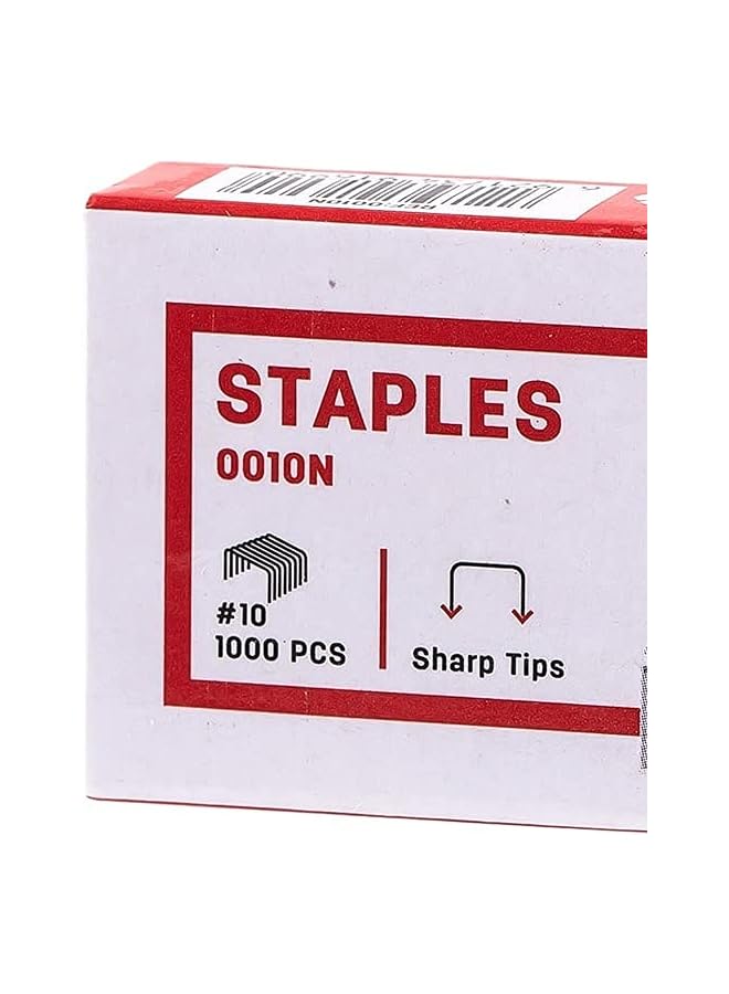 Deli E0010N Staples Box No.10 20 Pieces Silver - Image 2