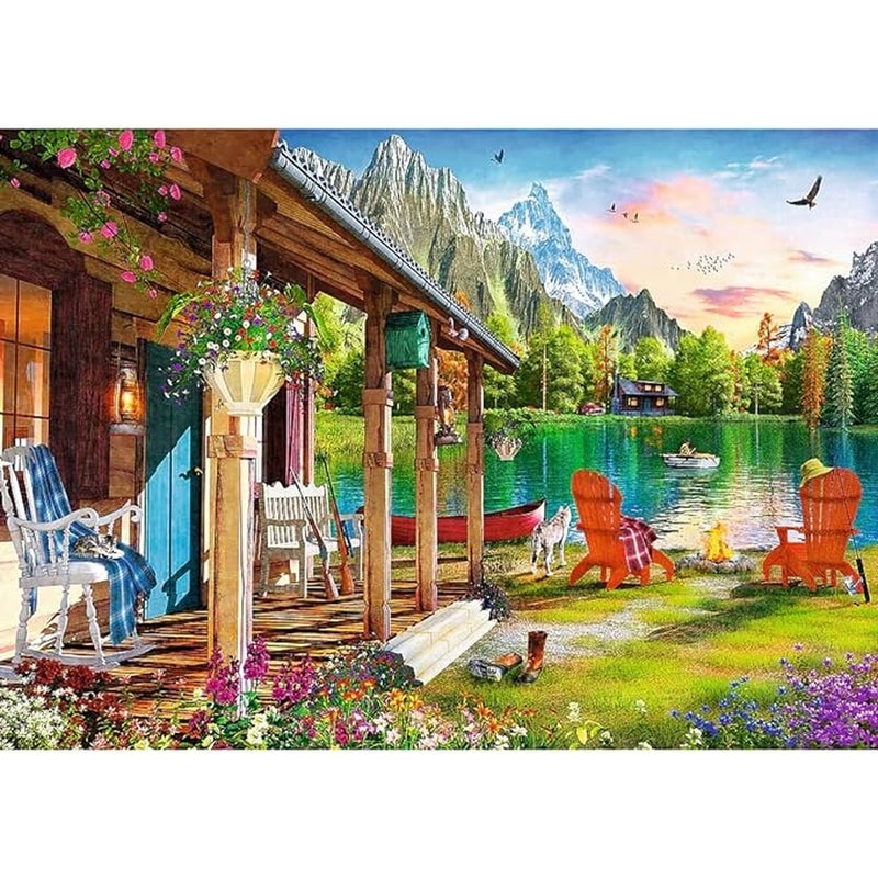 Trefl - Cabin in The Mountains Puzzle 500 Pieces - 37408 - Image 2
