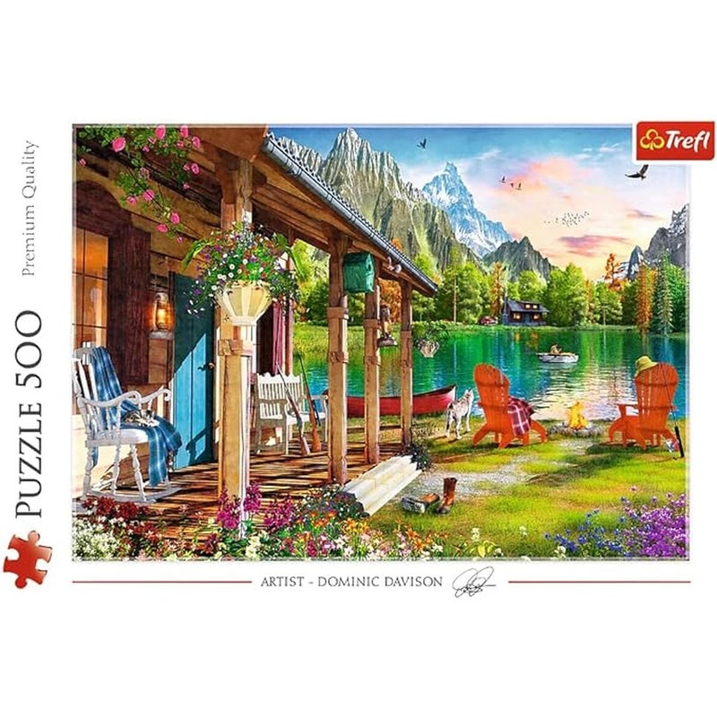 Trefl - Cabin in The Mountains Puzzle 500 Pieces - 37408 - Image 3