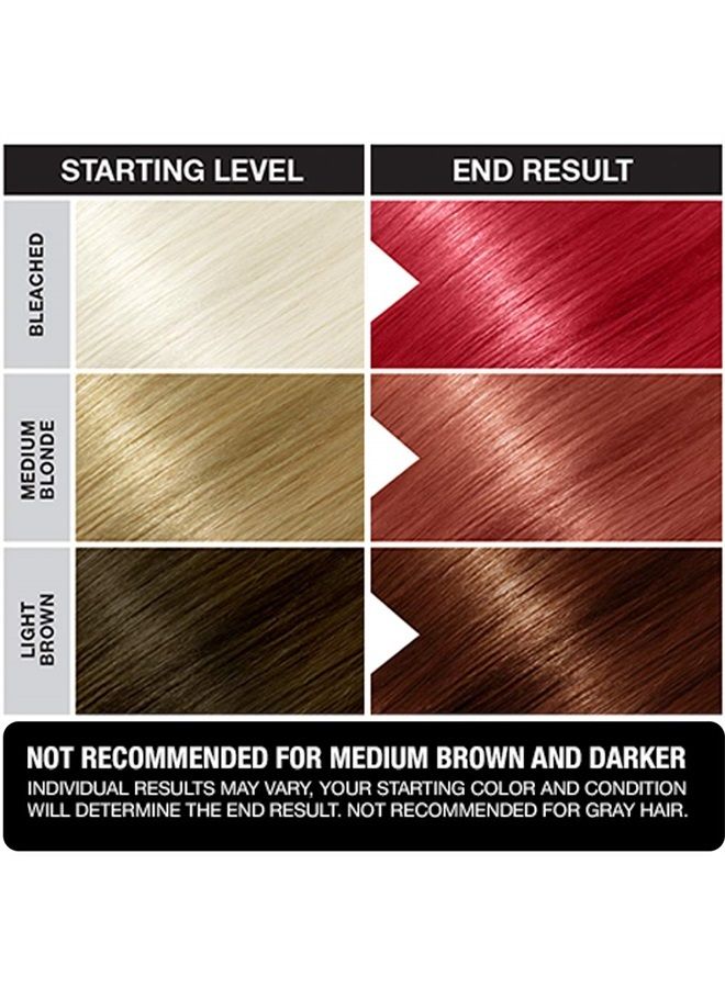 Punky Vermillion Red Semi Permanent Conditioning Hair Color, Vegan, PPD and Paraben Free, lasts up to 25 washes, 3.5oz - Image 5