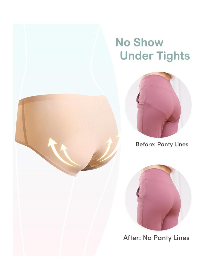 Love Bell حب جرس - حزمة 6 سراويل داخلية نسائية بدون seams - غير مرئية، ناعمة ومريحة للارتداء للسيدات. (الإمارات/السعودية، ألفا، م، عادي، عادي، ناعم وكلاسيكي بسيط - حزمة 6 قطع) - Image 3