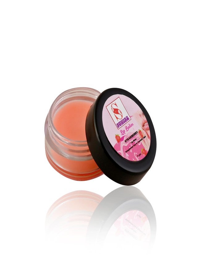 SUNISA Strawberry Lip Balm For Natural Pink Lips 10g | Nourishment, Dark And Chapped Lips - (Pack of 1) - Image 2