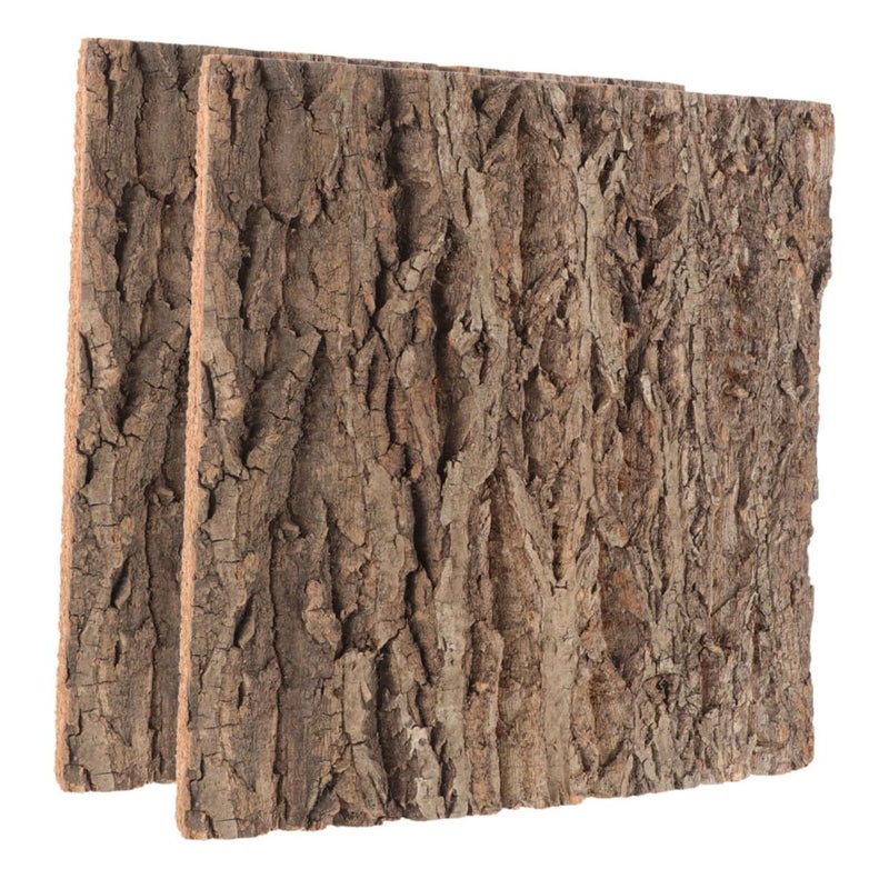 2 Pcs Natural Cork Bark Wall Panel for Reptile Tank Terrarium Backboard - Image 2