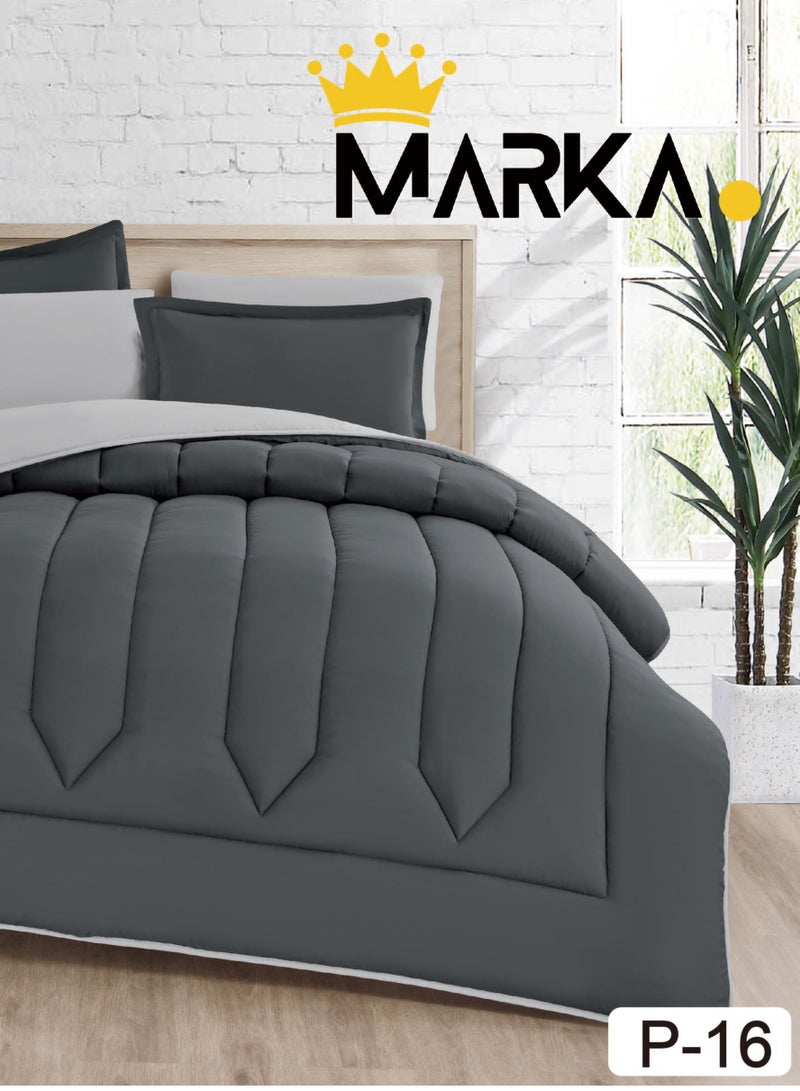 ماركه  طقم لحاف مفرش سرير نفرين فندقي ذو طابع وجهين ليضيف الجمال الى ديكور غرفتك - Image 3