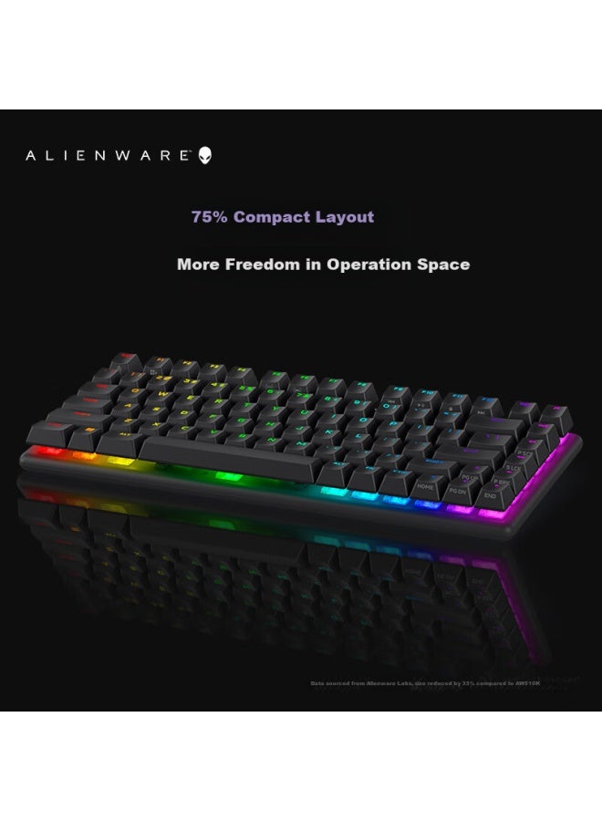 Alienware Pro Wireless Compact Tkl Gaming Mechanical Keyboard - White, Three Modes, Long Battery Life, Hot-swappable - Image 2