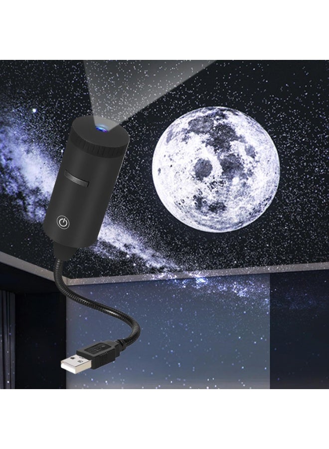 Starry Sky Light Portable Rotating Night Projector Lamp USB Touch Control for Car Home Ambient Lighting - Image 5