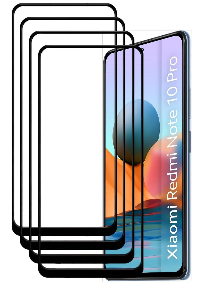 ACLIX 4 Pieces Antistatic ESD Dustproof Premium Quality High Definition Tempered Glass Screen Protector Designed For Xiaomi Redmi Note 10 Pro - Image 1