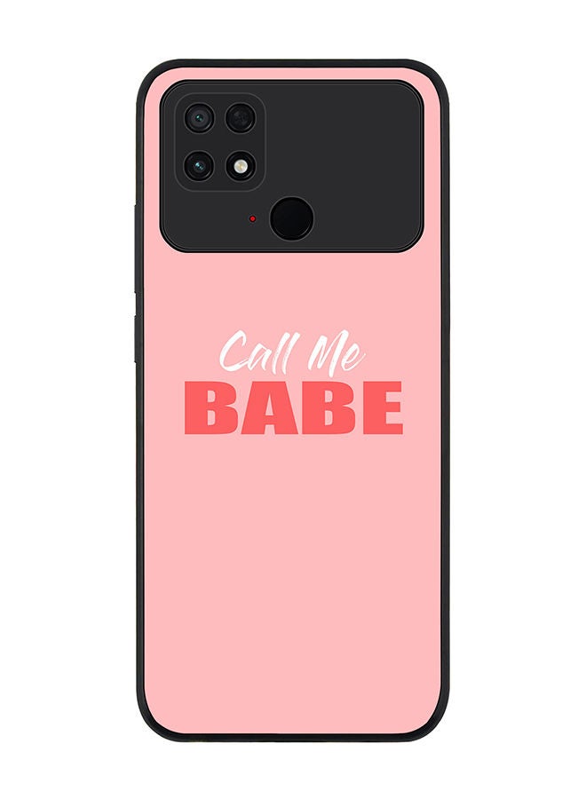 Stylizedd Rugged Black edge case for Xiaomi Poco C40 Slim fit Soft Case Flexible Rubber Edges Anti Drop TPU Gel Thin Cover - Call me babe - Image 1