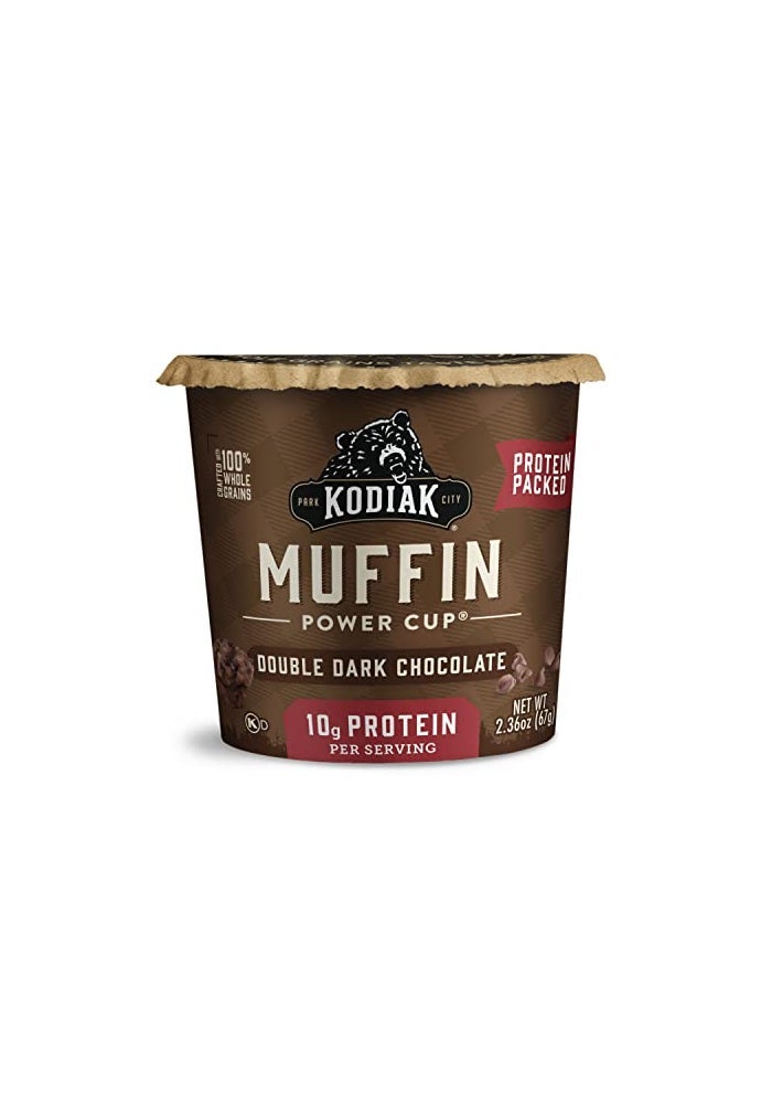 kodiak_cakes Kodiak Cakes Minute Muffins Double Dark Chocolate 236 Ounce Pack of 12 Packaging May Vary - Image 1